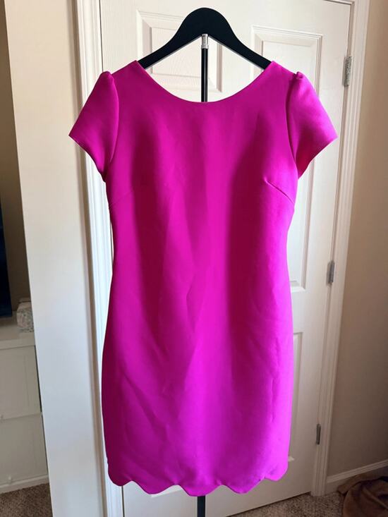 Camiyln Beth Dresses & Skirts - Camilyn Beth pink cap sleeve v back dress euc scallped pockets 6 1866